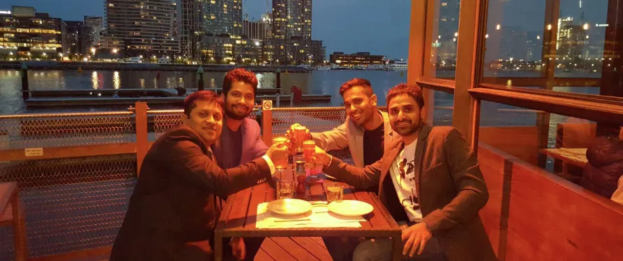 The INK team celebrating together in 2015