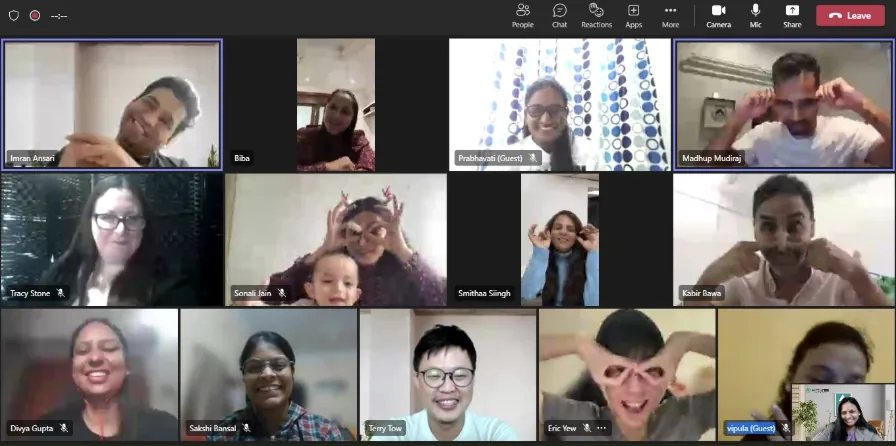 INK team meeting online in 2020